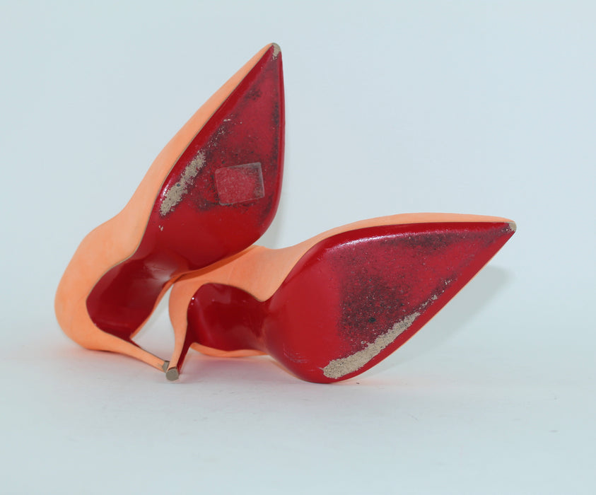 CHRISTIAN LOUBOUTIN SO KATE 120 SUEDE SIZE 38.5 - LuxurySnob