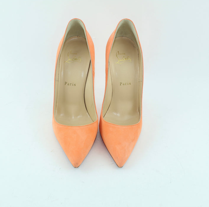 CHRISTIAN LOUBOUTIN SO KATE 120 SUEDE SIZE 38.5 - LuxurySnob