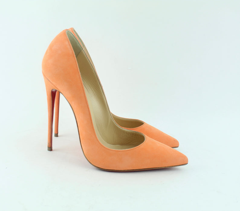 CHRISTIAN LOUBOUTIN SO KATE 120 SUEDE SIZE 38.5 - LuxurySnob