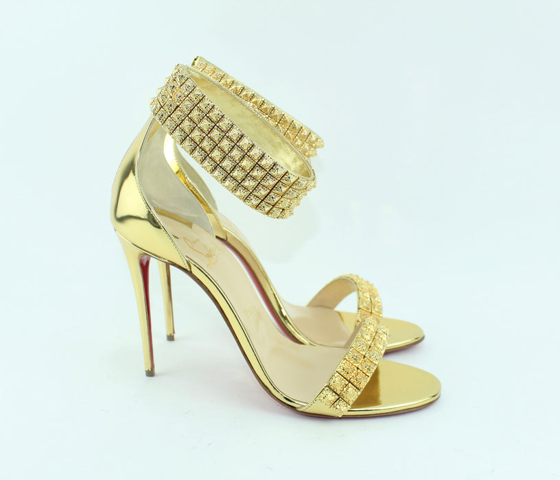 CHRISTIAN LOUBOUTIN PRIYADORA 100MM SIZE 39.5 - LuxurySnob