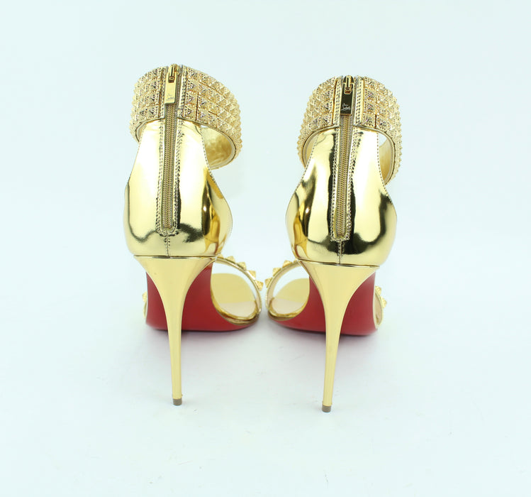 CHRISTIAN LOUBOUTIN PRIYADORA 100MM SIZE 39.5 - LuxurySnob