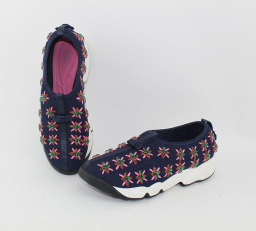 CHRISITAN DIOR FUSION FLOWER SNEAKERS SIZE 37 - LuxurySnob