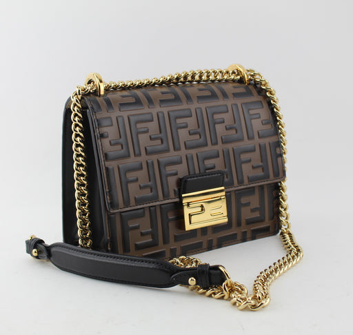 FENDI KAN I SMALL BROWN BAG - LuxurySnob