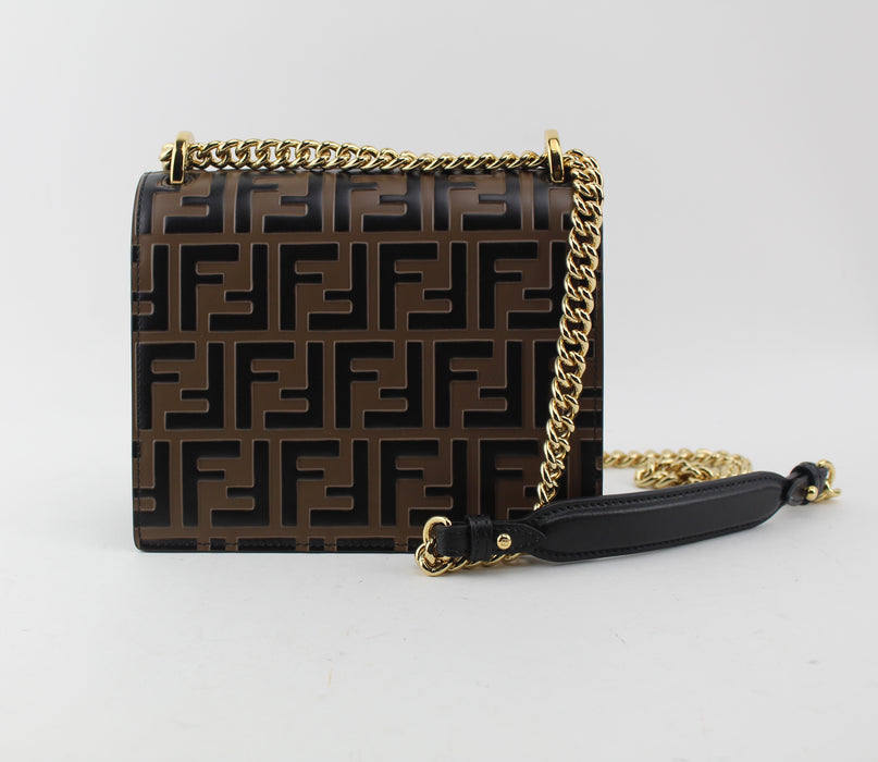 FENDI KAN I SMALL BROWN BAG - LuxurySnob