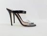GIUSEPPE ZANOTTI ALI PATENT-LEATHER AND PERSPEX SANDALS SIZE 38.5 - LuxurySnob
