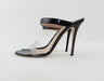 GIUSEPPE ZANOTTI ALI PATENT-LEATHER AND PERSPEX SANDALS SIZE 38.5 - LuxurySnob