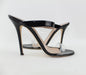 GIUSEPPE ZANOTTI ALI PATENT-LEATHER AND PERSPEX SANDALS SIZE 38.5 - LuxurySnob