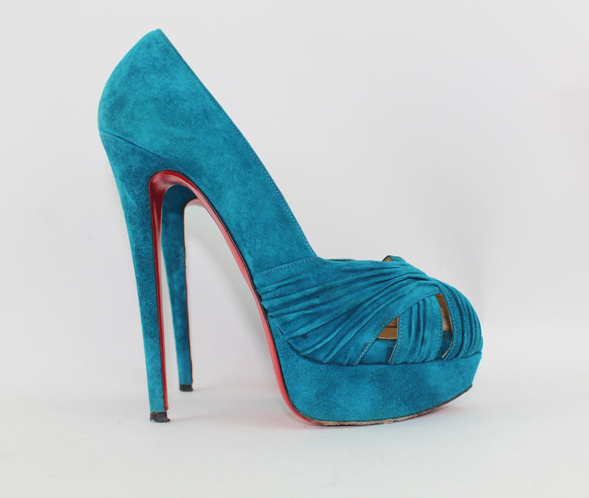 CHRISTIAN LOUBOUTIN ABORINA TWIST FRONT SIZE 38 - LuxurySnob