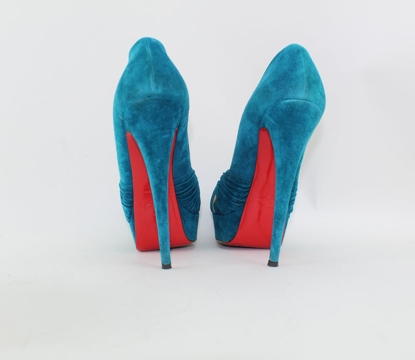 CHRISTIAN LOUBOUTIN ABORINA TWIST FRONT SIZE 38 - LuxurySnob