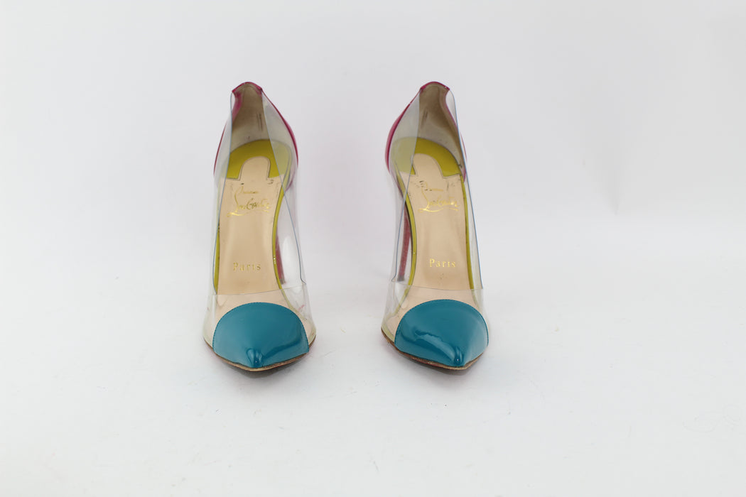 CHRISTIAN LOUBOUTIN DEBOUT 100mm SIZE 38 - LuxurySnob