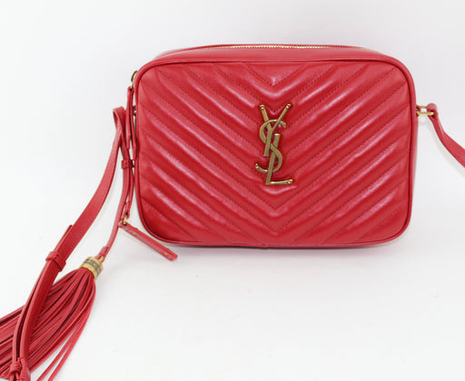 YSL LOU LOU CAMERA BAG RED - LuxurySnob