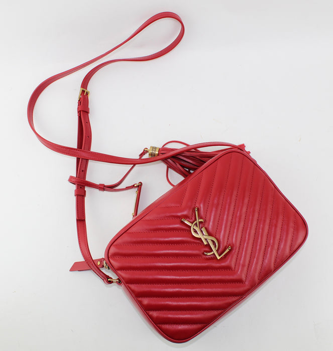 YSL LOU LOU CAMERA BAG RED - LuxurySnob