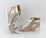 CHRISTIAN LOUBOUTIN LOU SPIKES KRYSTAL DONNA FLAT WOMEN VERSION NUDE SIZE 39 - LuxurySnob