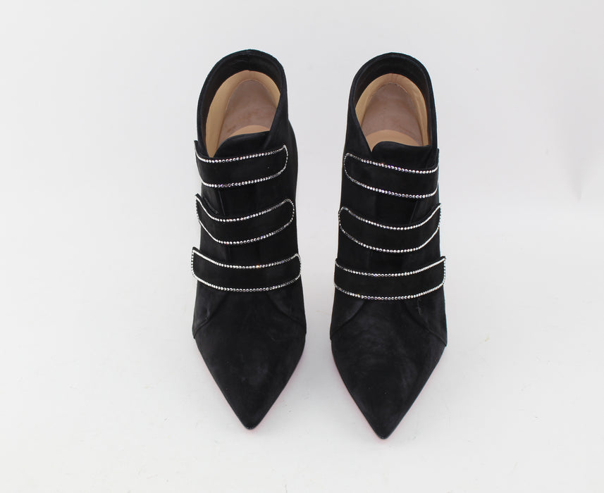 CHRISTIAN LOUBOUTIN TRINIBOOT STRASS SIZE 40 - LuxurySnob