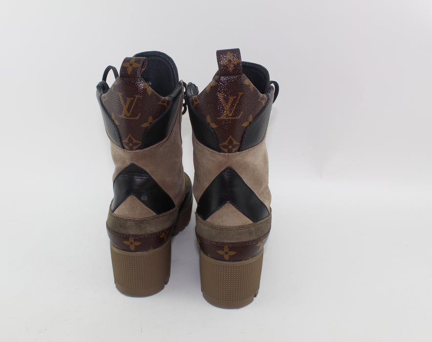 Louis Vuitton Laureate Platform Desert Boot Size 38.5 - LuxurySnob