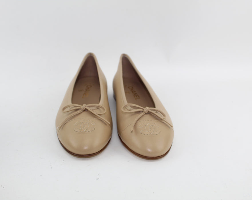 CHANEL BALLERINA FLATS SIZE 40 - LuxurySnob