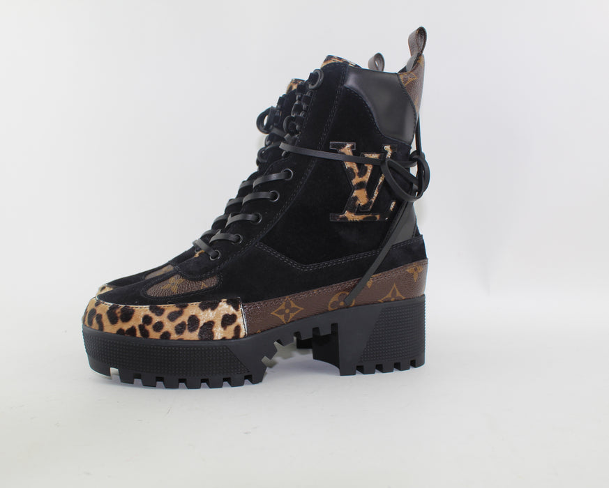 LOUIS VUITTON LAUREATE PLATFORM DESERT BOOT SIZE 39 - LuxurySnob