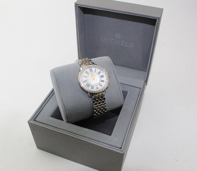 MICHELE SEREIN MID TWO-TONE DIAMOND WATCH - LuxurySnob