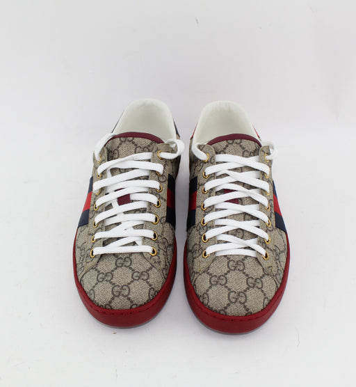 GUCCI ACE GG SUPREME SNEAKERS MEN SIZE 6 - LuxurySnob