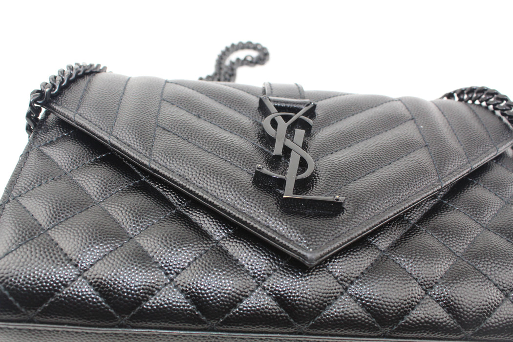 SAINT LAURENT SMALL MONOGRAM ENVELOPE BAG