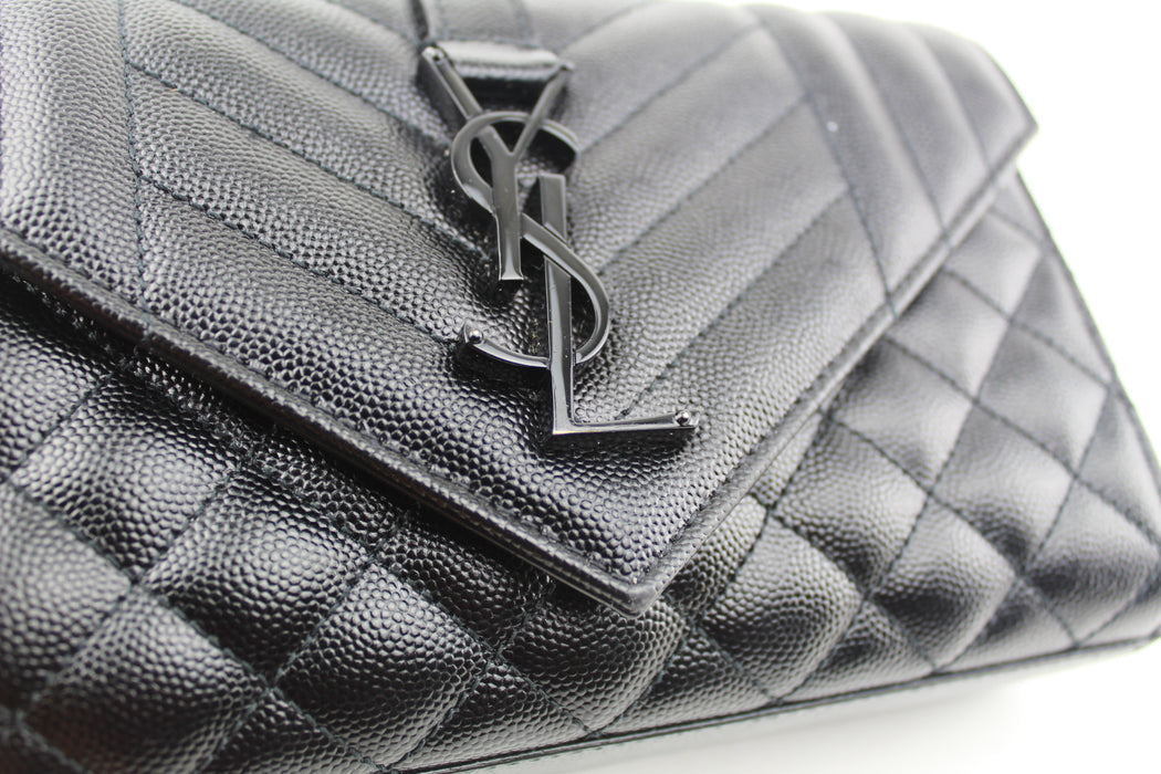 SAINT LAURENT SMALL MONOGRAM ENVELOPE BAG