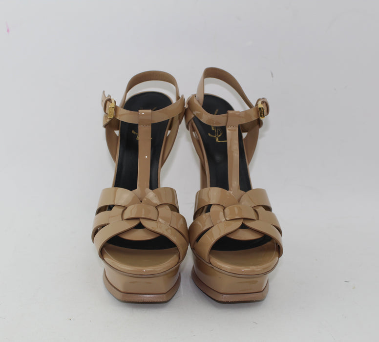 SAINT LAURENT TRIBUTE SANDALS SIZE 38.5 - LuxurySnob
