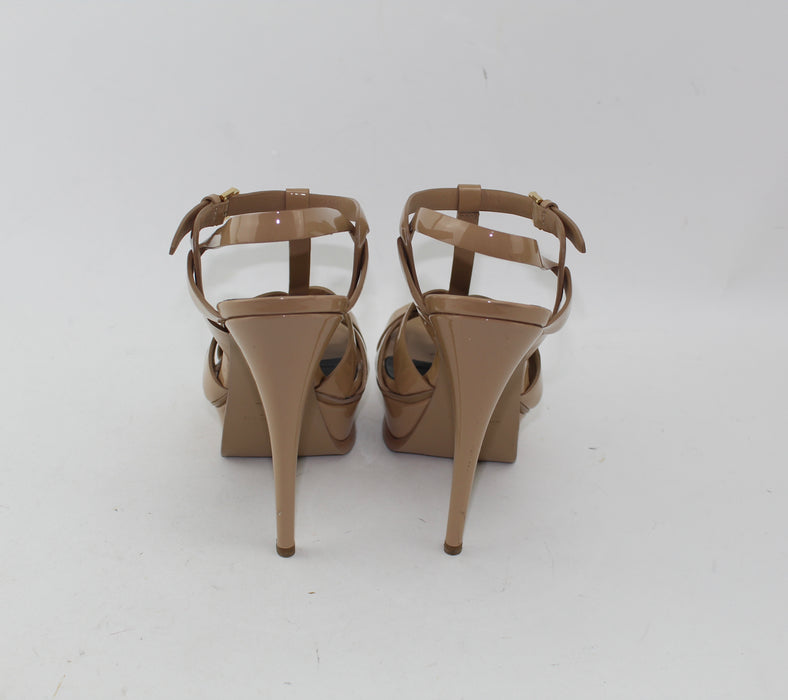 SAINT LAURENT TRIBUTE SANDALS SIZE 38.5 - LuxurySnob