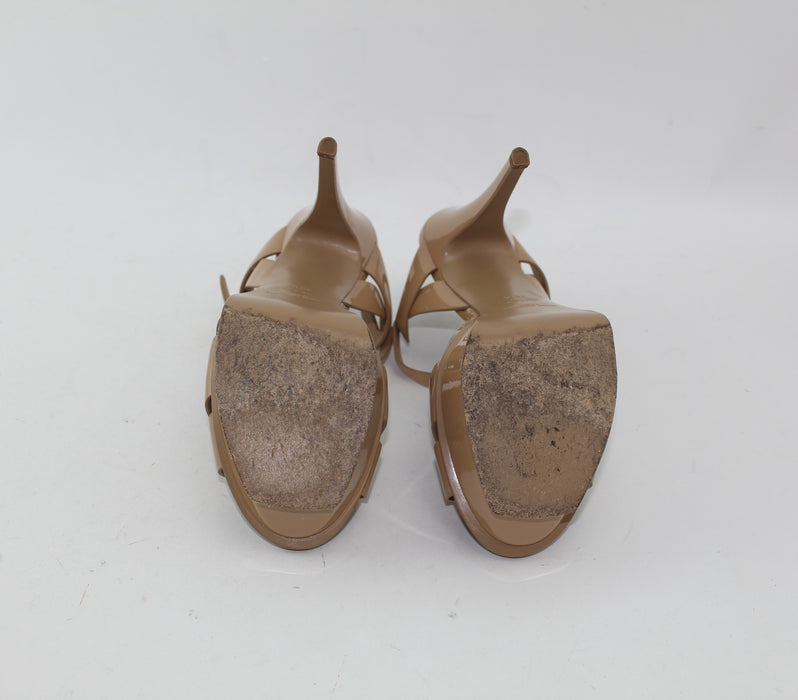 SAINT LAURENT TRIBUTE SANDALS SIZE 38.5 - LuxurySnob