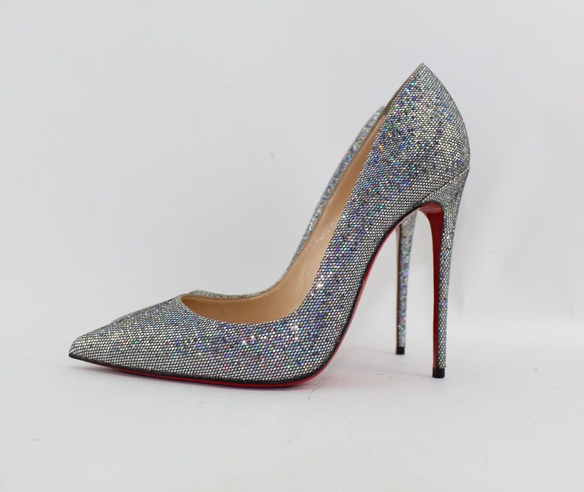 CHRISTIAN LOUBOUTIN SO KATE 120 GLITTER DISCO BALL SIZE 38.5 - LuxurySnob