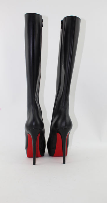 CHRISTIAN LOUBOUTIN BIANCA BOTTA 140mm SIZE 37 LuxurySnob Genuine Pre Owned Designer Goods LSC INC