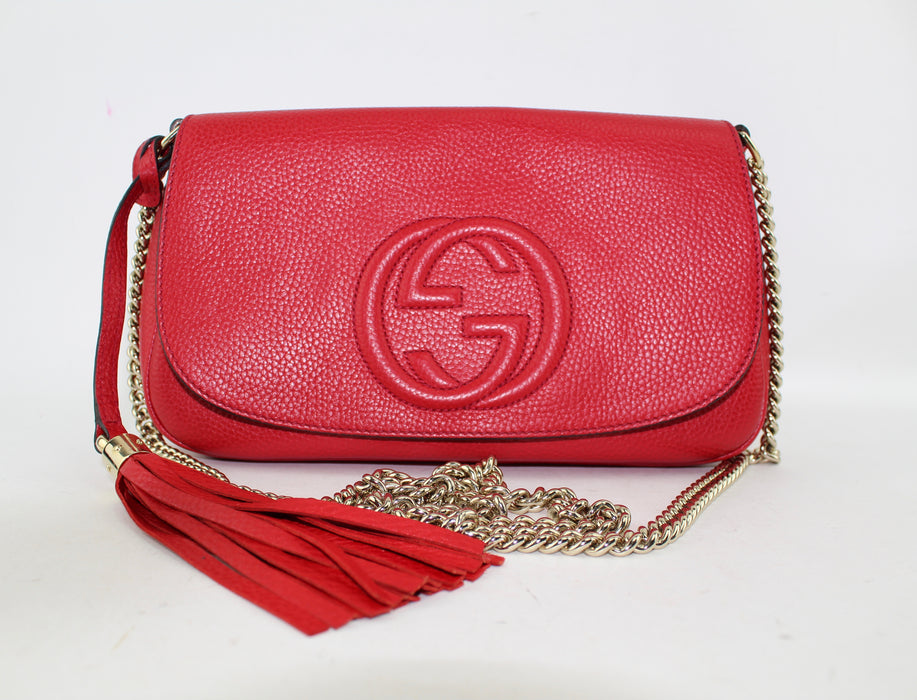 GUCCI SOHO MEDIUM CHAIN CROSSBODY BAG - LuxurySnob