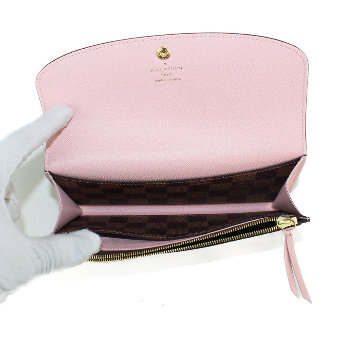 Louis Vuitton Monogram Emilie Wallet in Rose Ballerine