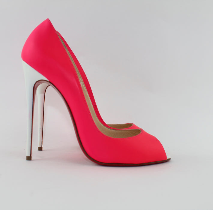 CHRISTIAN LOUBOUTIN PINK YOUPI 120 SIZE 39 - LuxurySnob