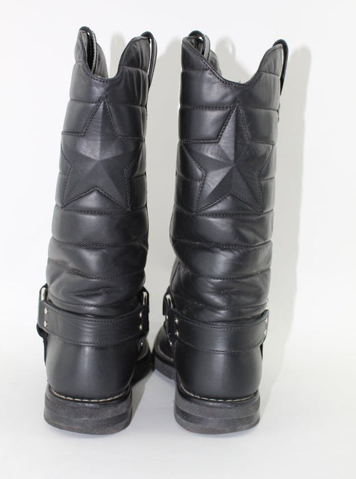 CHANEL DALLAS MOTO STAR BOOTS SIZE 40 - LuxurySnob