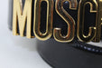 MOSCHINO BELT IN LEATHER WITH LOGO SIZE 38 - LuxurySnob