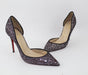 CHRISTIAN LOUBOUTIN IRIZA HALF D'ORSAY GLITTER PUMP SIZE 38.5 - LuxurySnob
