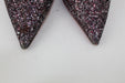 CHRISTIAN LOUBOUTIN IRIZA HALF D'ORSAY GLITTER PUMP SIZE 38.5 - LuxurySnob