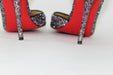 CHRISTIAN LOUBOUTIN IRIZA HALF D'ORSAY GLITTER PUMP SIZE 38.5 - LuxurySnob