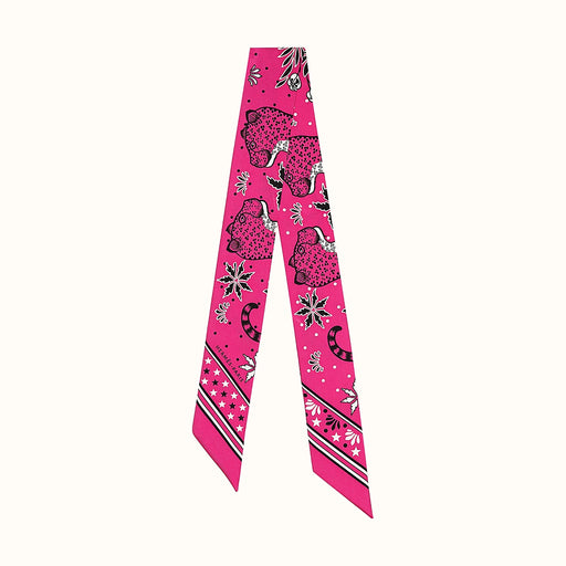 Hermes Les Leopards Bandana Twilly