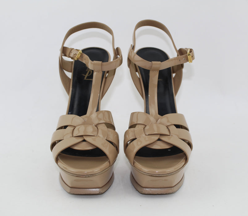 SAINT LAURENT TRIBUTE SANDALS SIZE 39.5 - LuxurySnob