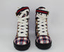 GUCCI CHECK TWEED ANKLE BOOT SIZE 38 - LuxurySnob