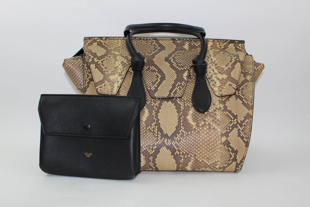 CELINE TIE KNOT TOTE PYTHON SMALL - LuxurySnob