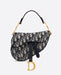 Dior Blue Oblique Jacquard Mini Saddle Bag