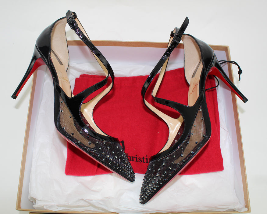 CHRISTIAN LOUBOUTIN TWISTISSIMA STRASS 85mm - LuxurySnob