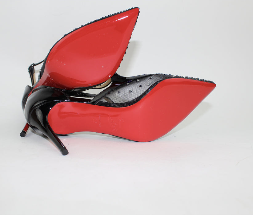 CHRISTIAN LOUBOUTIN TWISTISSIMA STRASS 85mm - LuxurySnob
