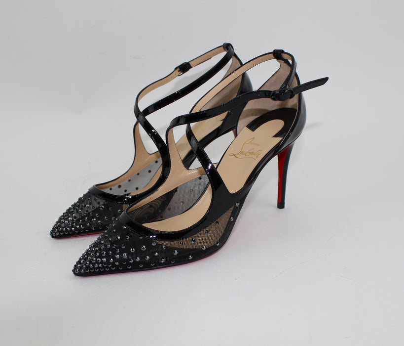 CHRISTIAN LOUBOUTIN TWISTISSIMA STRASS 85mm - LuxurySnob