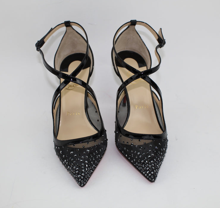 CHRISTIAN LOUBOUTIN TWISTISSIMA STRASS 85mm - LuxurySnob