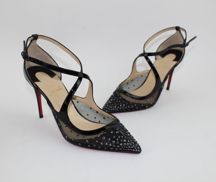 CHRISTIAN LOUBOUTIN TWISTISSIMA STRASS 85mm - LuxurySnob