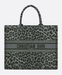 Dior Gray Mizza Embroidery Boot Tote