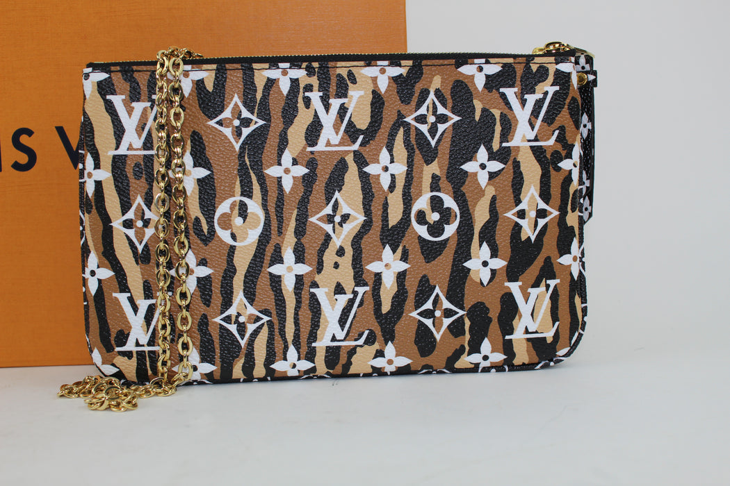 LOUIS VUITTON POCHETTE DOUBLE ZIP BAG - LuxurySnob